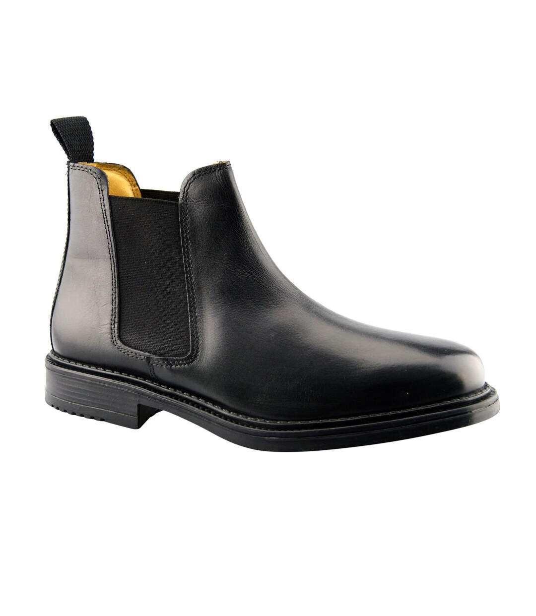 Bottines en cuir homme noir Roamers-2