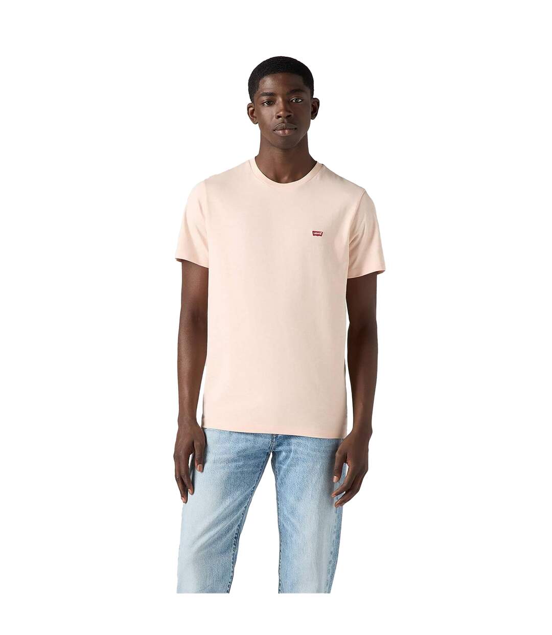 T-shirt Motif/style Aile De Chauve-souris Et Logo Original Homme Rose Beige Levis-1