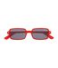 Womens/ladies cube sunglasses one size red Hype