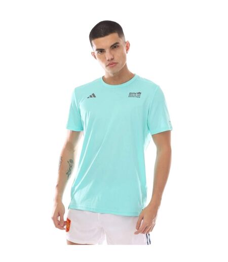 Mens Legends Marathon Lettering T-shirt Aqua Adidas