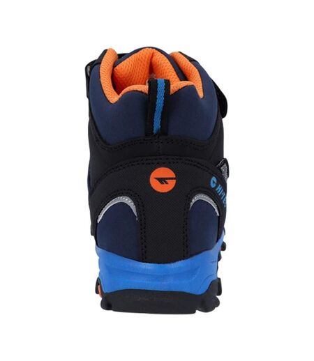 Chaussures Montantes De Randonnée Jackdaw Enfant Bleu Marine Bleu Lac Orange Hi-Tec