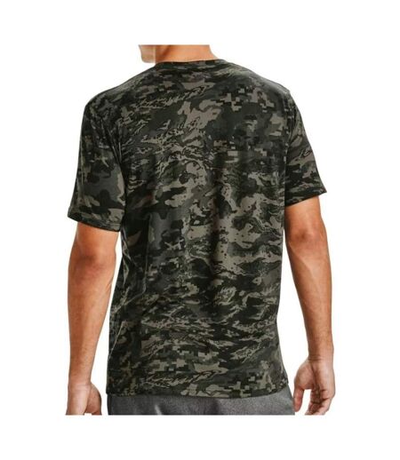 T-shirt Kaki/Noir Homme Under Armour Camo - L