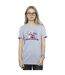 Disney Womens/Ladies Lilo And Stitch Ohana Heart With Angel Cotton Boyfriend T-Shirt (Gris sportif) - UTBI30240-2