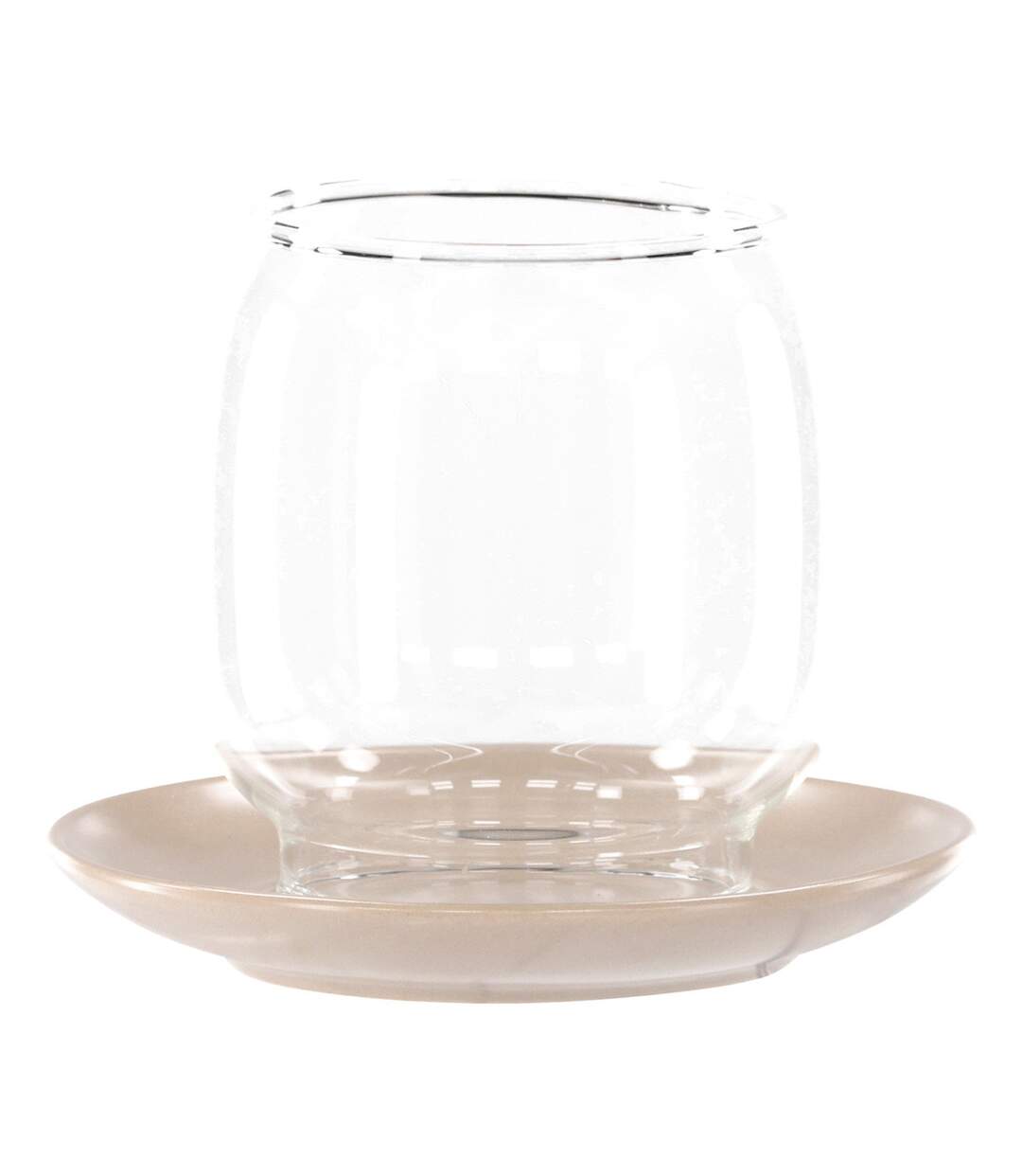 Lanterne en Verre Archy 12cm Beige-1
