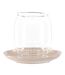 Lanterne en Verre Archy 12cm Beige-1