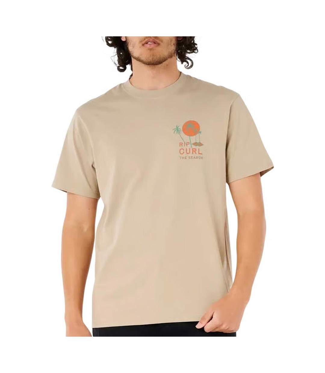 T-Shirt beige homme rip curl cody welsh-1
