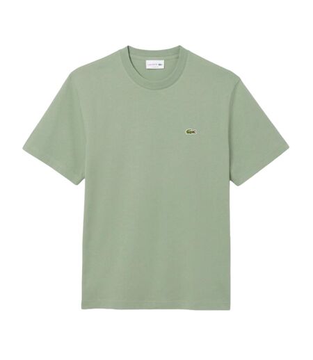 T-shirt Motif/style Logo Brodé Homme Vert De Gris Lacoste