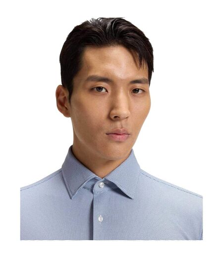 Chemise Hank Homme Bleu Boss