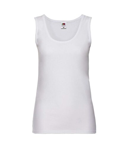 Fruit of the Loom Womens/Ladies Valueweight Lady Fit Tank Top (White) - UTRW9665