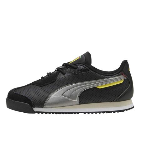 Mens Sf Roma S Low Cut Flat Trainers  Black Puma