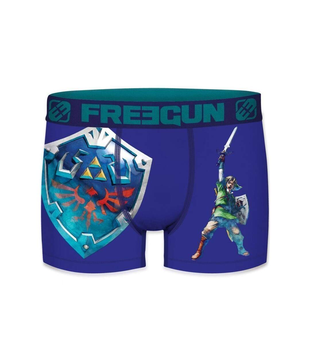 FREEGUN Boxer Homme Microfibre SKY Roi Cyan ZELDA