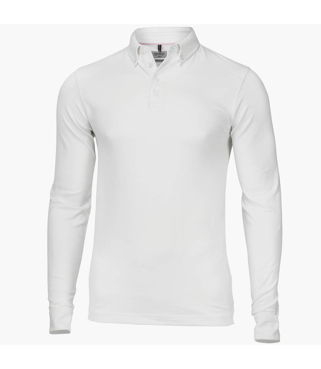 Carlington polo à manches longues homme blanc Nimbus Nimbus