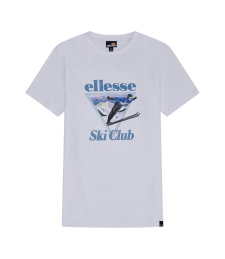 T-shirt Manches Courtes Motif/style Scène De Ski Umontia Homme Blanc Ellesse