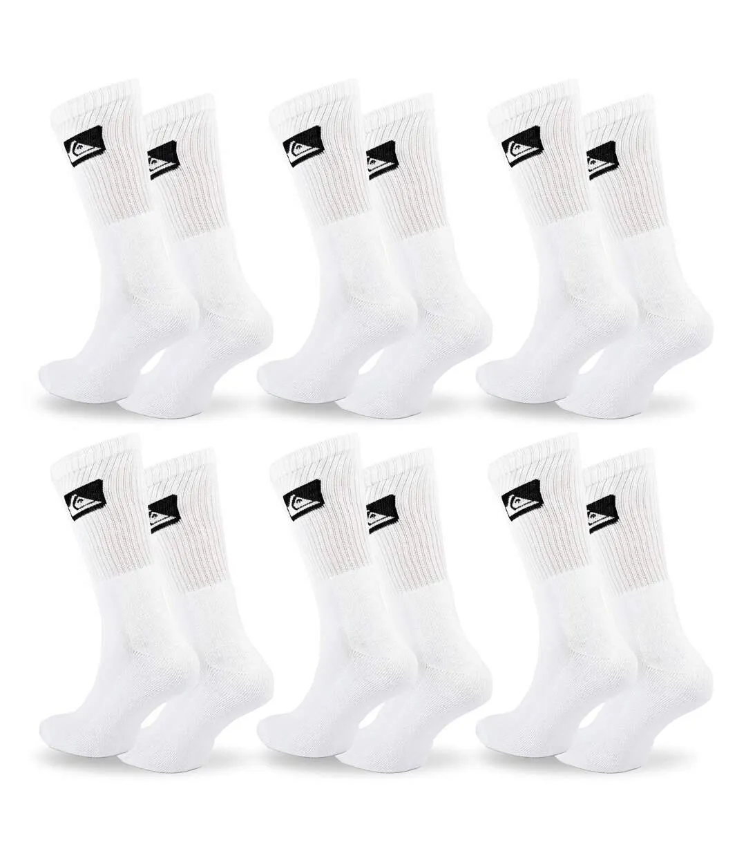 Quiksilver Pack de Chaussettes Homme Crew  Lot 6 Paires Sport Cushioned-5