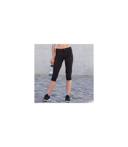 Skinni Fit Womens/Ladies Three Quarter Workout Pants/Bottoms (Black)