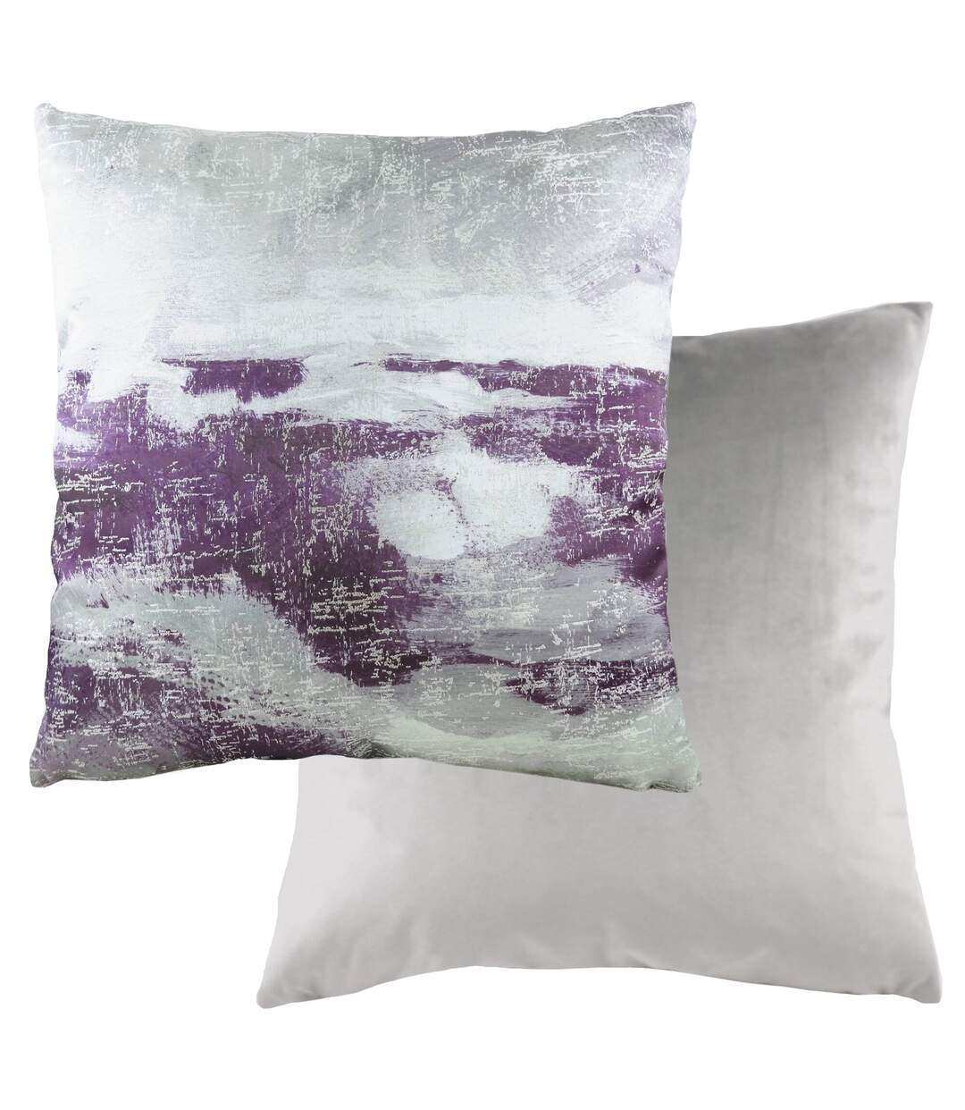 Landscape cushion cover 43cm x 43cm steel grey/purple Evans Lichfield-2