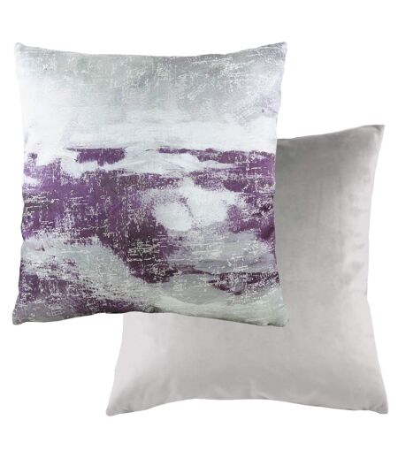 Landscape cushion cover 43cm x 43cm steel grey/purple Evans Lichfield