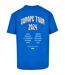 T-shirt Footballs Coming Home Europe Tour Homme Bleu Cobalt Mister Tee-3