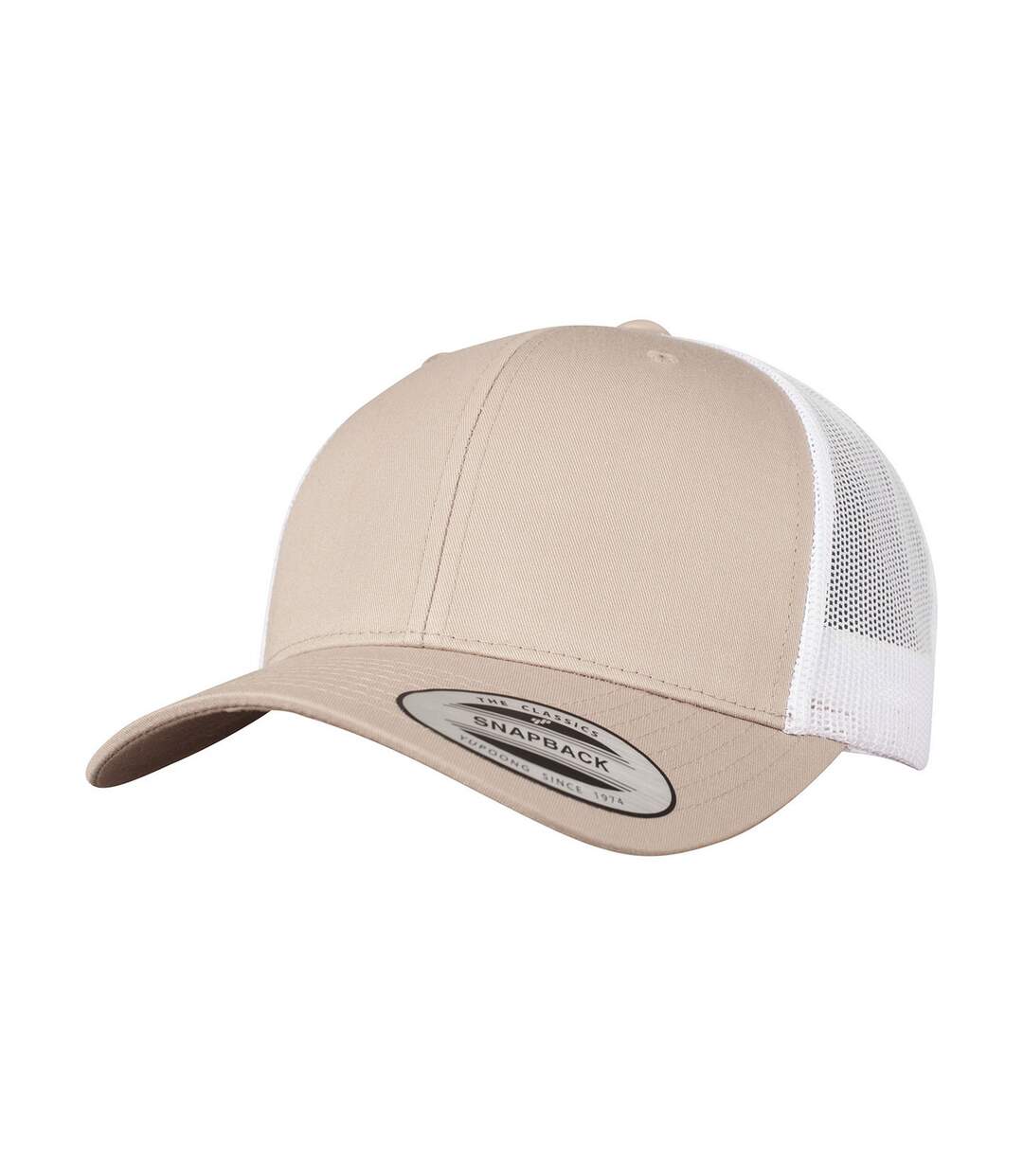 Casquette Trucker Marron Blanc Classic-1