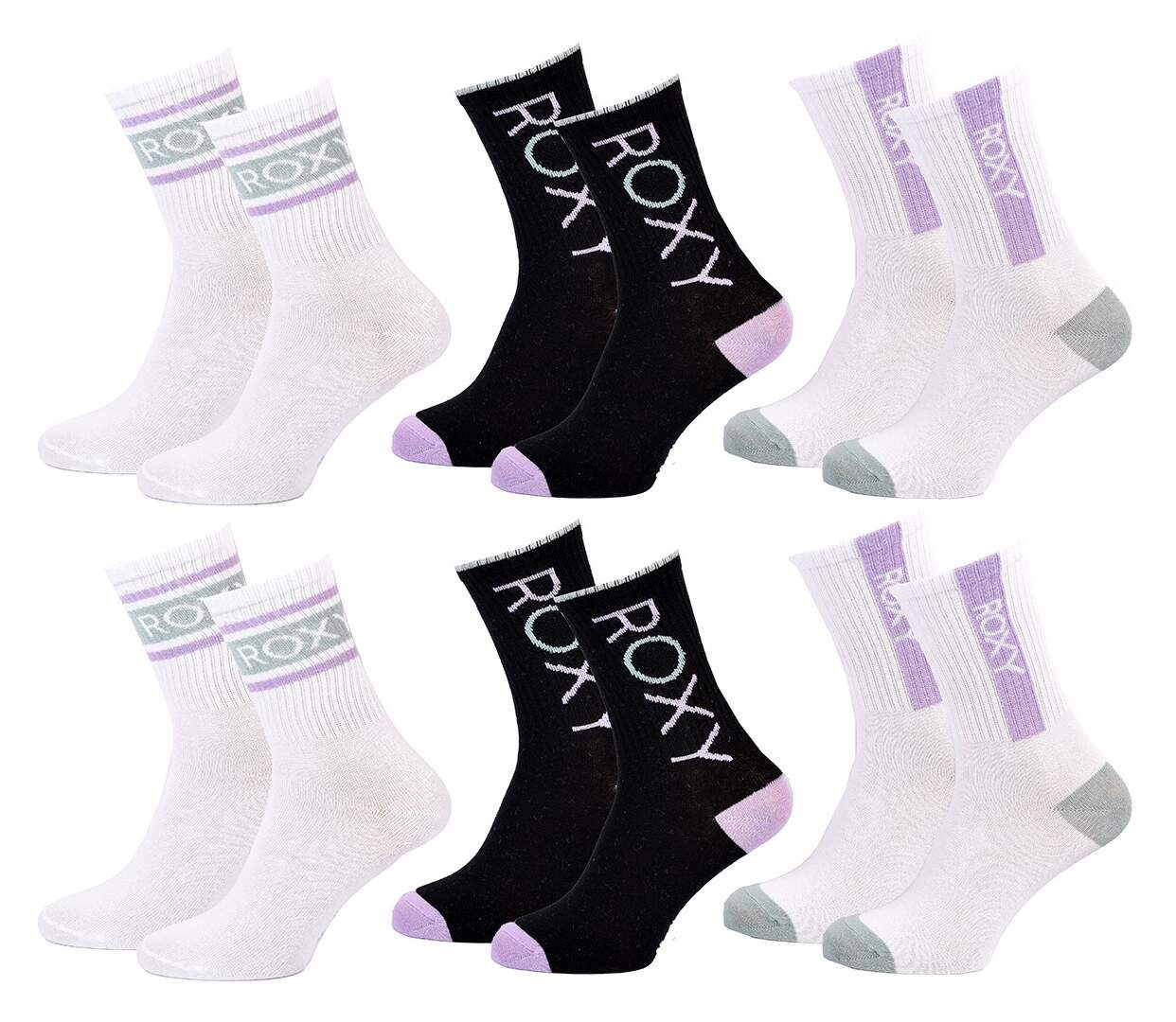 Chaussettes ROXY REGULAR CREW 6 Pcs 4548-1