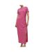 Robe rose femme vero moda ava lulu-1