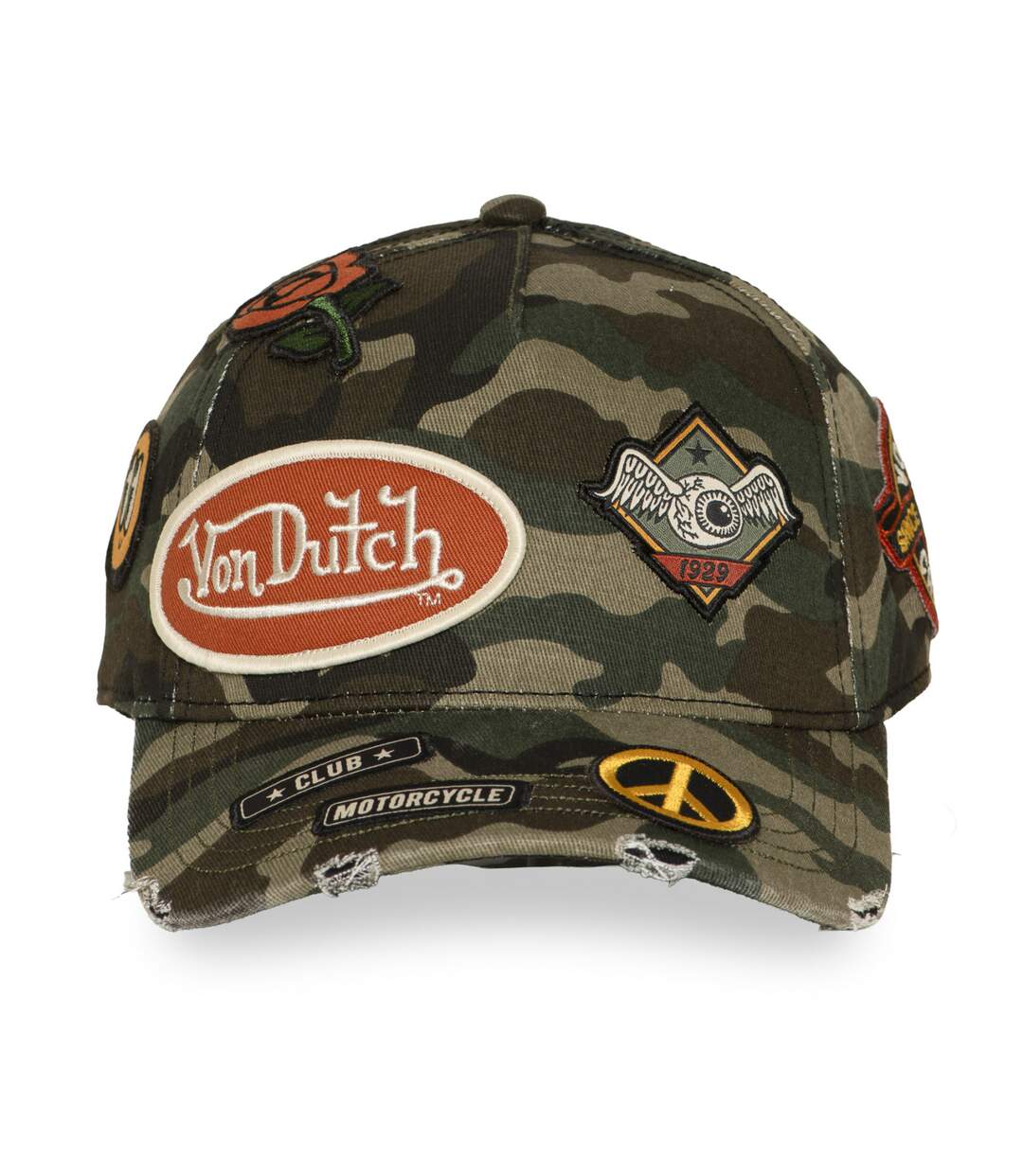 Casquette baseball imprimée camouflage avec écusson Kamo Classic Vondutch-2