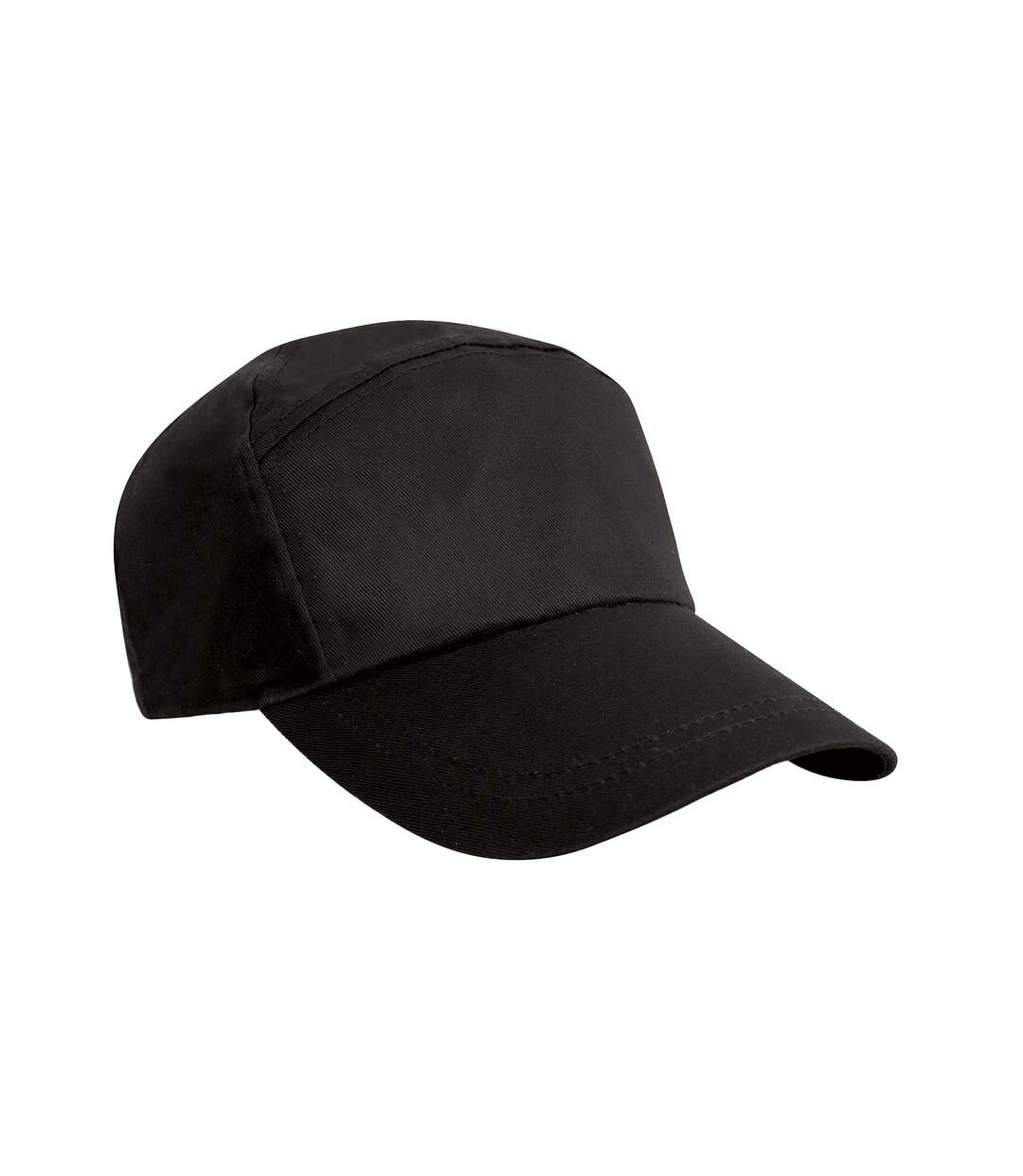 Advertising 7 panel baseball cap black Result Headwear-1