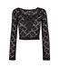 Haut Court Manches Longues Femme Noir Urban Classics-1
