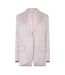 Womens/ladies Tomboy Wrinkled Satin Regular Jacket Pink Off White-2