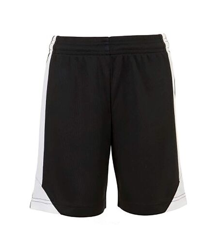 SOLS Mens Olimpico Soccer Shorts (Black/White)