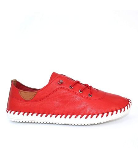 Tennis st ives femme rouge Lunar