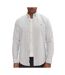 Chemise rayures blanc/grise homme tommy hilfiger stripe oxfo - l-1