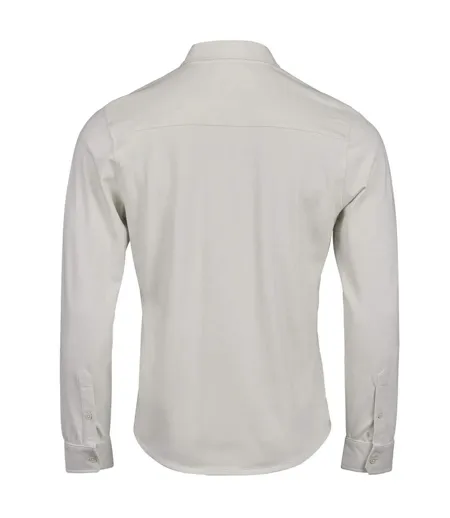 Mens Luxury Stretch Organic Long-sleeved Shirt Cement Tee Jays