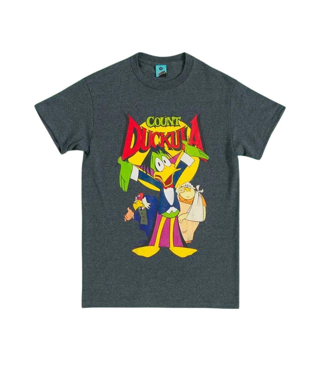 T-shirt Adulte Gris Chiné Count Duckula-1