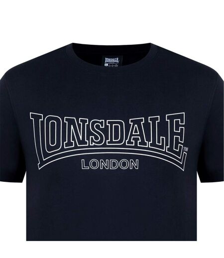 Mens Geometric Logo T-shirt Black Lonsdale