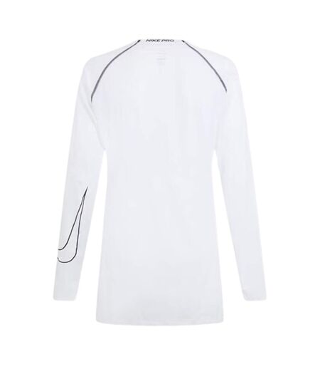 Haut Thermique Manches Raglan Motif/style Contrasté Pro Homme Blanc Nike