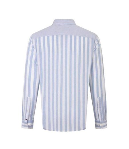 Chemise Motif/style Rayé Homme Blanc Bleu Tommy Hilfiger