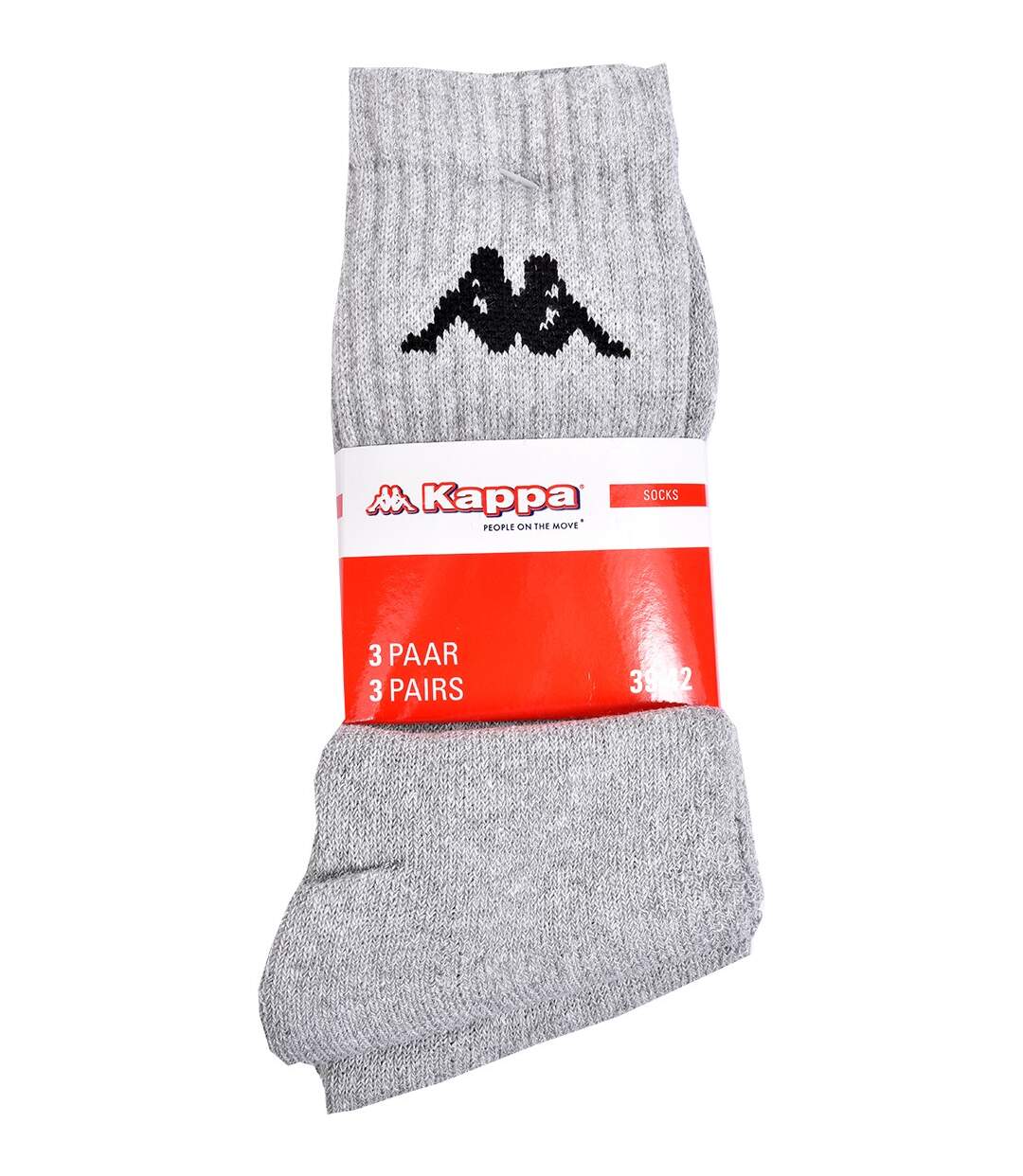 Chaussettes homme KAPPA Modèle Tennis -Assortiment modèles photos selon arrivages- Pack de 6 Paires Tennis Grises-2