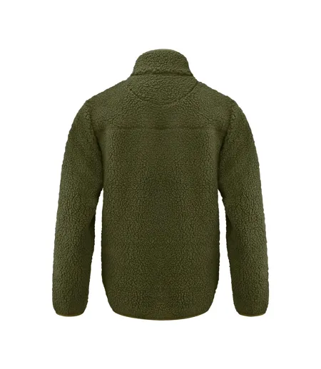 Veste Polaire Kingsley Homme Vert Kaki Foncé James Harvest