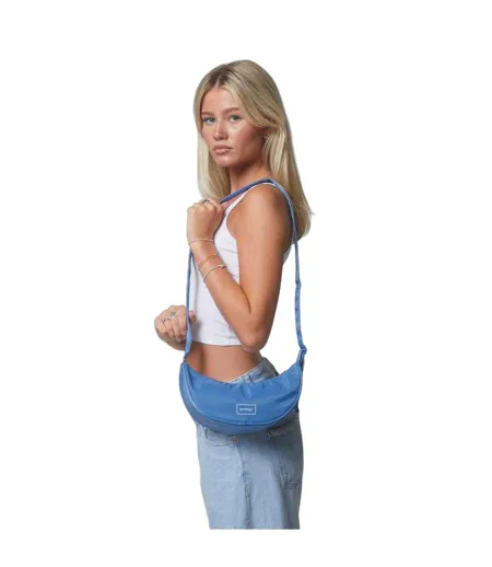 Cali Crescent Shaped Everyday Crossbody Bag One Size Blue Spiral