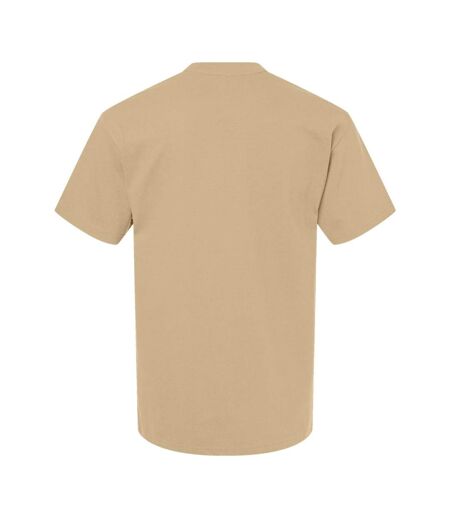 Unisex Adult Hammer Maxweight Cotton Blend T-shirt Tan Gildan