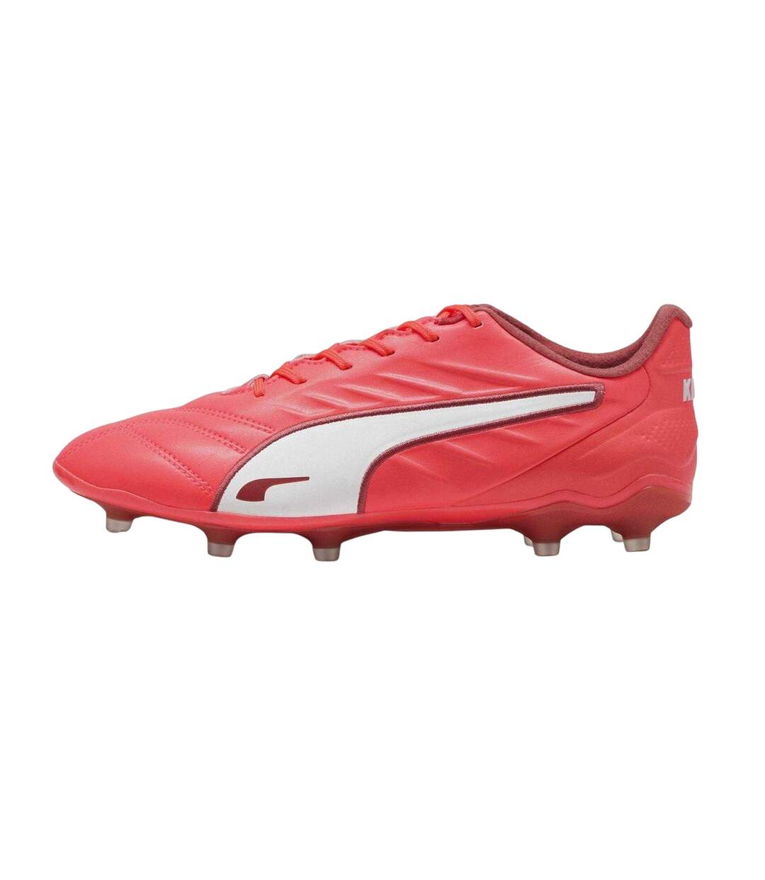 Womens/ladies King Pro Firm Ground Football Boots Glowing Red Puma-2