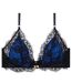 Soutien-gorge sans armatures noir/bleu Alcove-1