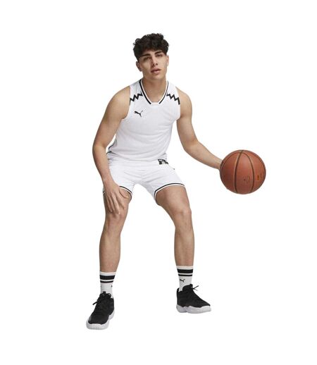 Mens Hoops Team Game Performance Basketball Jersey White Puma