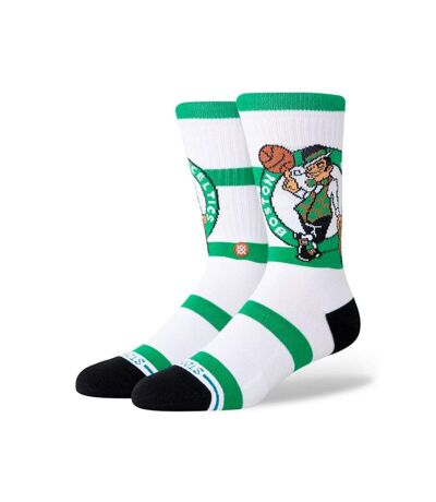 STANCE Chaussettes Homme Coton PREP BOS Blanc Vert NBA