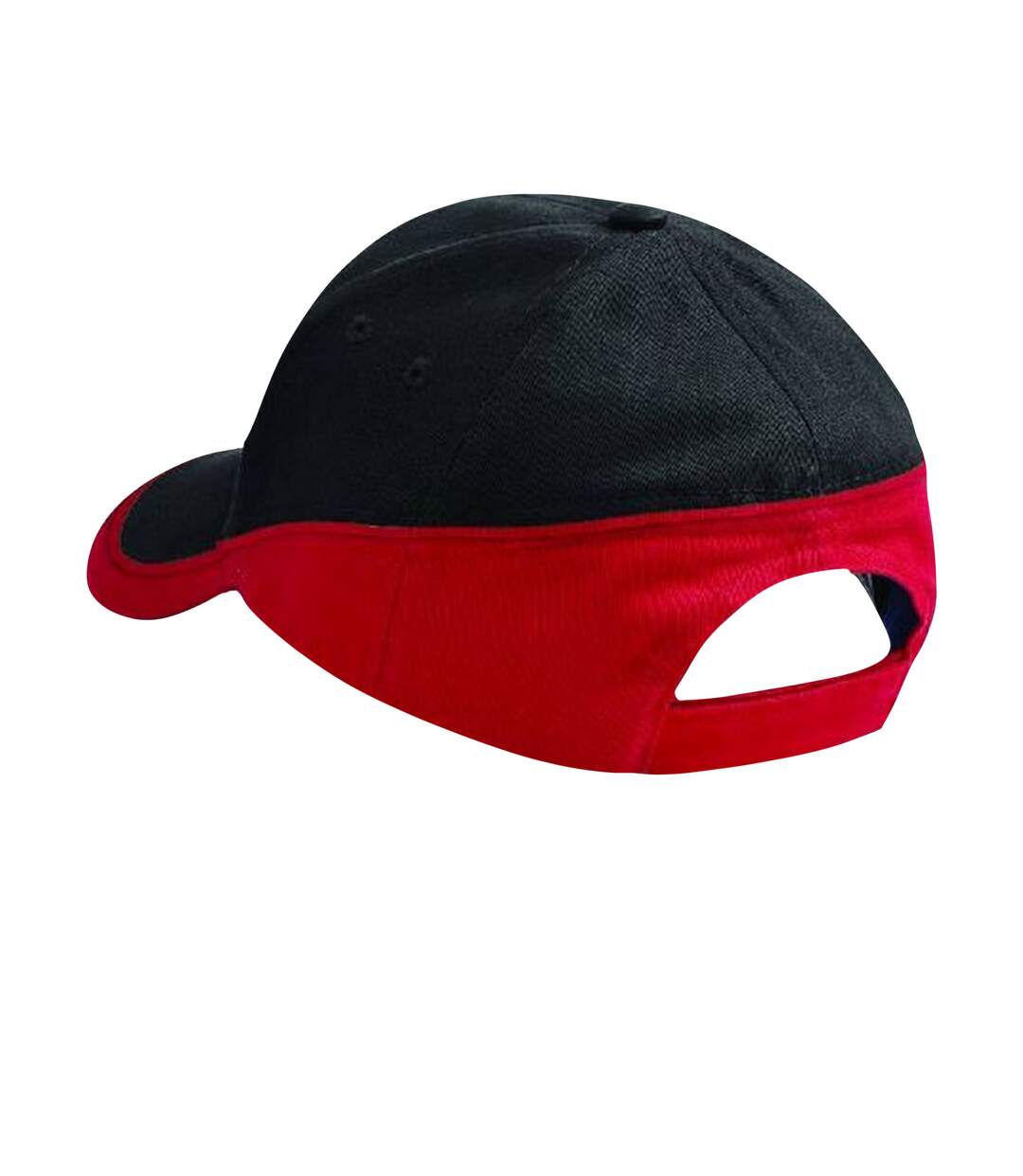 Lot de 2  casquettes de sport adulte noir/rouge classique Beechfiel-2