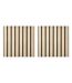 Lot de 2 Panneaux Acoustiques Adhésifs Effet Travertin Ribo 30x30cm Marron-1
