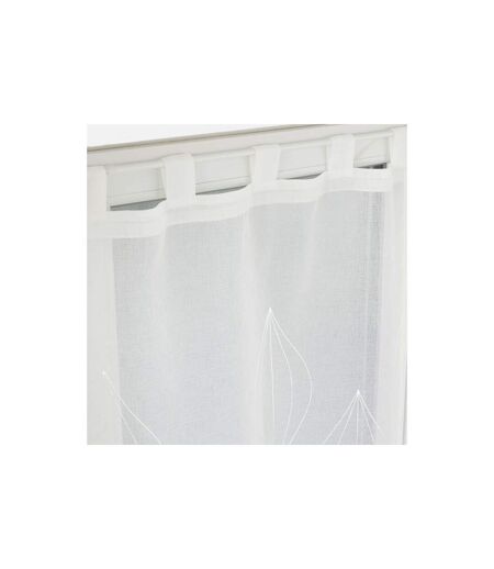 Paire de Voilages Brodés Galactee 60x90cm Blanc