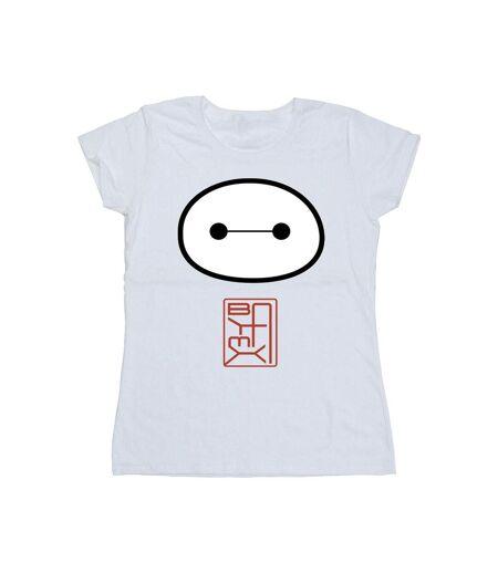 Disney - T-shirt BIG HERO BAYMAX ICON - Femme (Blanc) - UTBI13179