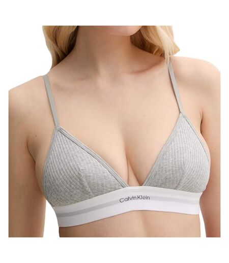 Soutien-Gorge gris femme calvin klein jeans unlined triangle - l